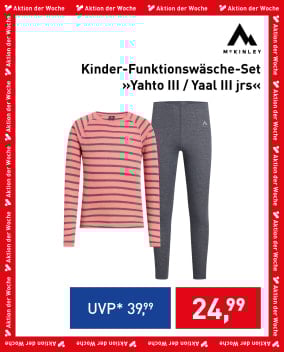 Aktion der Woche mit McKINLEY Kinder-Funktionswäsche-Set.