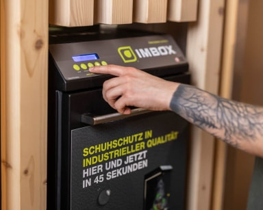 Starte die Schuhimprägnierung