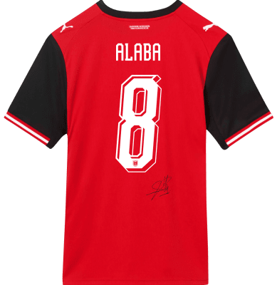 David Alaba Matchworn Trikot