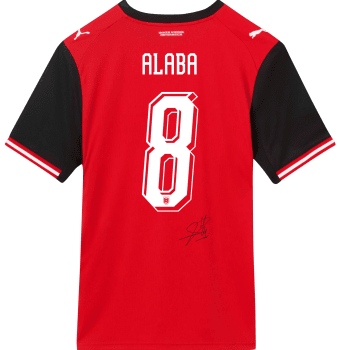 David Alaba Matchworn Trikot