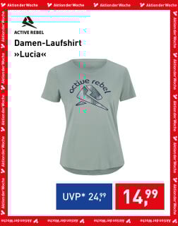 Active Rebel Damen-Laufshirt Lucia in Hellgrün, Aktion der Woche für 14,99 €