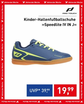 Aktion der Woche: Kinder-Hallenfußballschuhe von ProTouch.