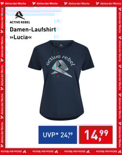 Active Rebel Damen-Laufshirt Lucia in Dunkelblau, Aktion der Woche für 14,99 €