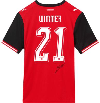 Patrick Wimmer Matchworn Trikot Patrick Wimmer Matchworn Trikot