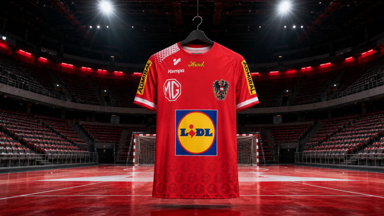 Heimtrikot der Nationalmannschaft des österreichischen Handballs