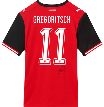 Michael Gregoritsch Matchworn Trikot (AUT-ARG) - Zusatzauktion