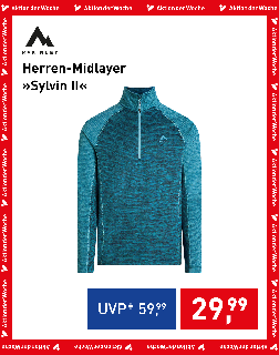McKINLEY Herren-Midlayer »Sylvin II« in Türkis, Aktion der Woche für € 29,99 statt € 59,99