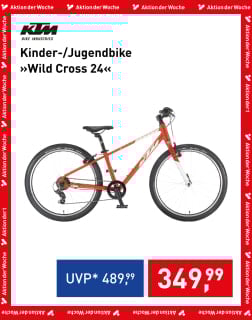 KTM Kinder-/Jugendbike Wild Cross 24 in Orange-Weiß, Aktion der Woche für 349,99 €