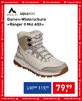 McKINLEY Damen-Winterschuhe »Ranger II Mid AQX« in Beige, Aktion der Woche für € 79,99 statt € 119,99
