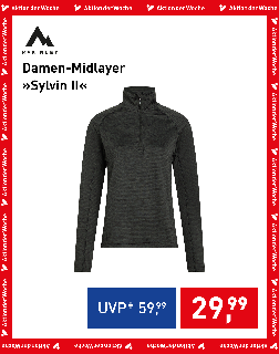 McKINLEY Damen-Midlayer »Sylvin II« in Schwarz, Aktion der Woche für € 29,99 statt € 59,99