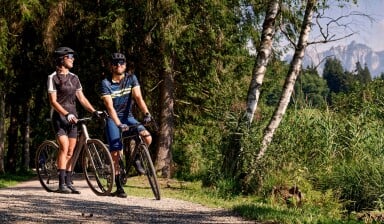 Mit dem Gravelbike mitten in der Natur.