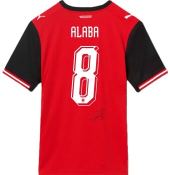David Alaba Matchworn Trikot