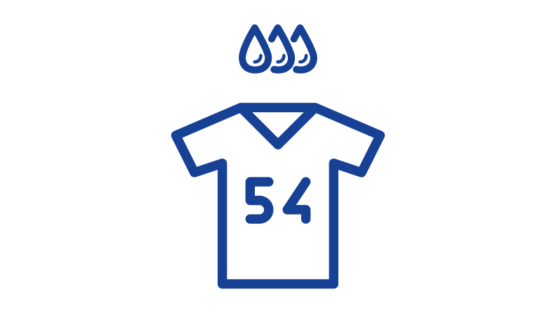 Schematische Darstellung des Bedruckens eines T-Shirts.