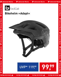 Bollé Adapt MTB-Fahrradhelm in mattem Schwarz mit Visier und verstellbarem Riemen im Angebot