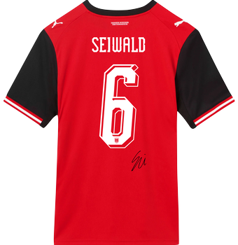 Nicolas Seiwald Matchworn Trikot (AUT-ISR)