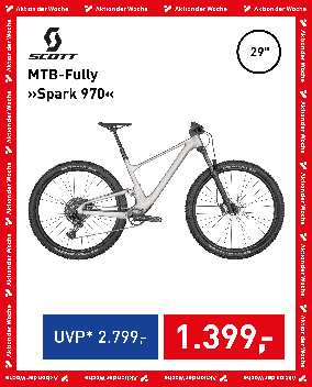 Scott MTB-Fully »Spark 970«, Aktion der Woche für € 1399,- statt € 2799,-