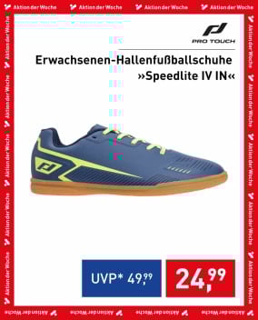 Aktion der Woche: Erwachsenen-Hallenfußballschuhe von ProTouch.