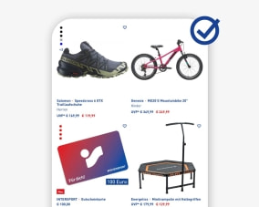 Click & Reserve Schritt für Schritt Anleitung: ein Produkt wird im Onlineshop ausgesucht.
