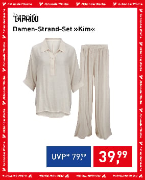 Caprico Damen-Strand-Set »Kim« in Beige, Aktion der Woche für 39,99 €