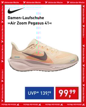 Nike Air Zoom Pegasus 41 Damen-Laufschuh (creme/orange), Aktion der Woche: 99,99 Euro statt UVP 139,99 Euro