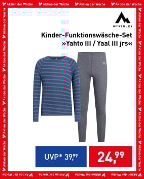 Aktion der Woche mit McKINLEY Kinder-Funktionswäsche-Set.