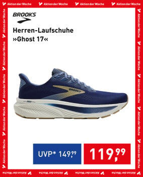 Brooks Ghost 17 Herren-Laufschuh in Blau mit Aktionspreis 119,99 €