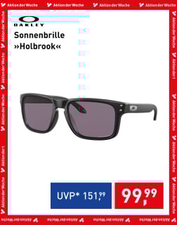Oakley Sonnenbrille Holbrook in Schwarz mit dunklen Gläsern, Aktion der Woche für 99,99 €