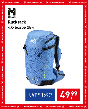 Millet Rucksack »X-Scape 28« in Blau, Aktion der Woche für € 49,99 statt € 169,99