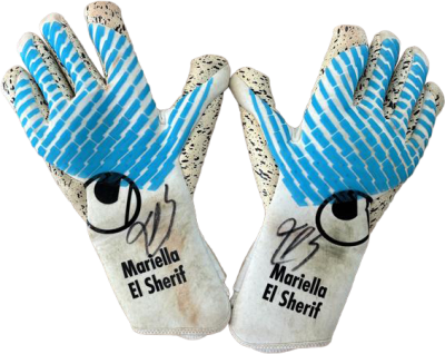 Mariella El Sherif Matchworn Torwarthandschuhe