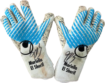 Mariella El Sherif Matchworn Torwarthandschuhe