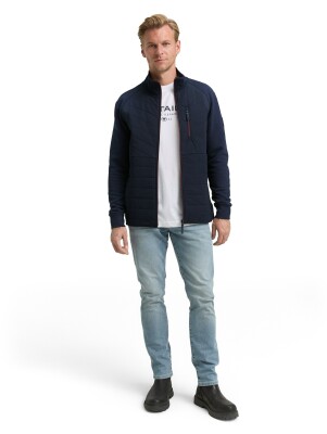 Tom Tailor Hybrid Sweatjacket férfi pulóver