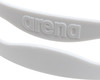 Weißes Band mit geprägtem Arena-Logo.