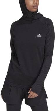 XCITY KNIT LS női futófelső kapucnis