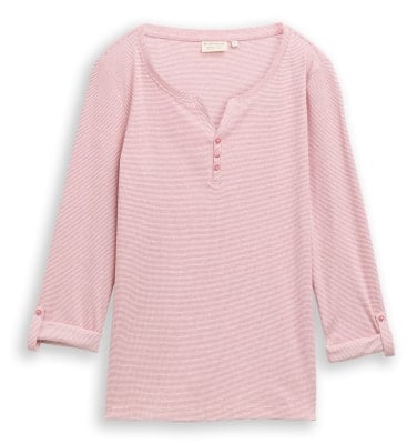 Tom Tailor Stripe Henley női 7/8-os póló Tom Tailor Stripe Henley női 7/8-os póló