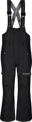 Schwarze Skihose mit Latz und Active Rebel Logo.