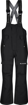 Schwarze Skihose mit Latz und Active Rebel Logo.