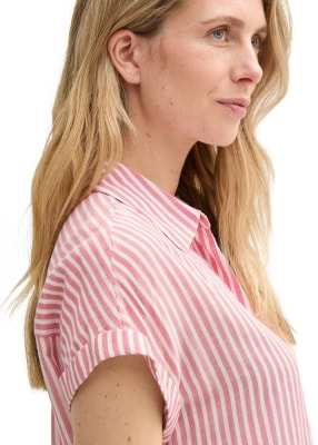 Tom Tailor TOM TAILOR Blouse Striped Női rövid ujjú blúz