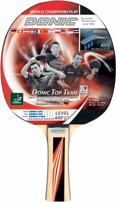 Donic-Schildkröt Top Team 600 pingpong ütő 3-csill. bevonat