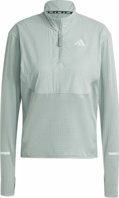 adidas Ultimate Hi Vis Reflective langarm Laufshirt mit Halfzip