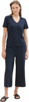 Tom Tailor TOM TAILOR Rib Polo Collar Női póló