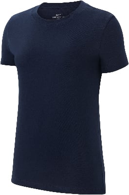Dunkelblaues Nike T-Shirt mit kurzen Ärmeln und Rundhalsausschnitt. Dunkelblaues Nike T-Shirt mit kurzen Ärmeln und Rundhalsausschnitt.