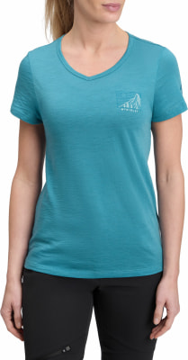 Damen-T-Shirt von McKinley mit kurzem Ärmel und Bergmotiv. Damen-T-Shirt von McKinley mit kurzem Ärmel und Bergmotiv.