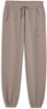 Damen-Jogginghose von Puma in Taupe mit Logo und Taschen.