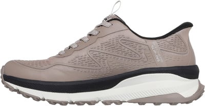 Grauer Skechers Slip-ins Damensneaker mit ausgeprägter Sohle. Grauer Skechers Slip-ins Damensneaker mit ausgeprägter Sohle.