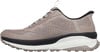 Grauer Skechers Slip-ins Damensneaker mit ausgeprägter Sohle.
