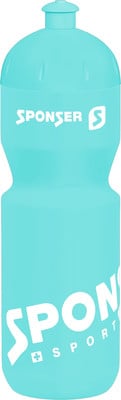 Blaue SPONSER Trinkflasche mit Logo und Schriftzug SPORT. Blaue SPONSER Trinkflasche mit Logo und Schriftzug SPORT.