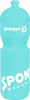 Blaue SPONSER Trinkflasche mit Logo und Schriftzug SPORT.