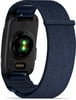 Rückseite einer Garmin Smartwatch mit Herzfrequenzmesser und Ladeanschluss.