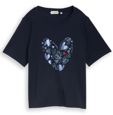 Tom Tailor Boxy Crew Neck női póló