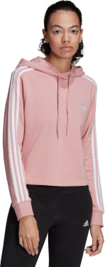 Essentials 3-Streifen Cropped Hoodie